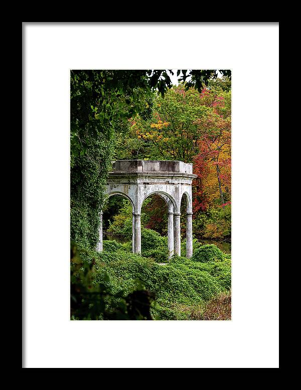 Autumn Framed Print featuring the photograph Autumn in Tibbetts Brook Park 2 by Kevin Suttlehan