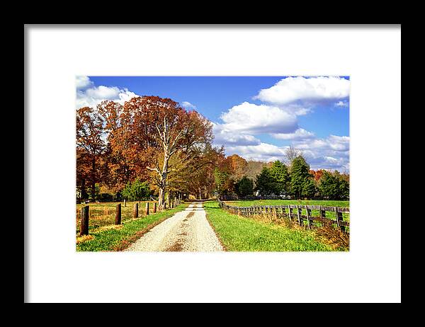 Color Framed Print featuring the photograph Autumn on the Farms by Alan Hausenflock