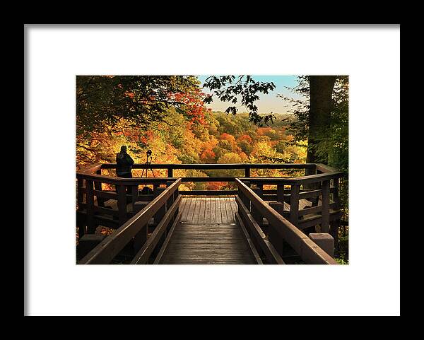  Framed Print featuring the photograph Autumn Overlook by Rob Blair
