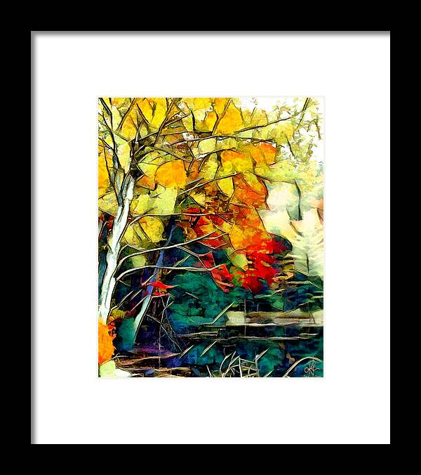 Trees Framed Print featuring the digital art Autumn by Pennie McCracken