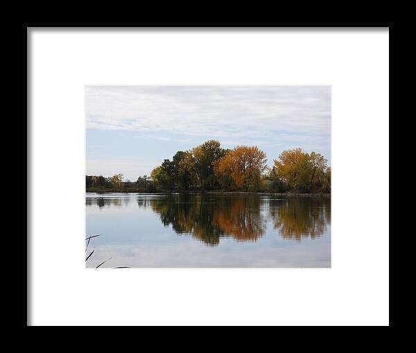 Fall Framed Print featuring the photograph Autumn Reflection by Amanda R Wright