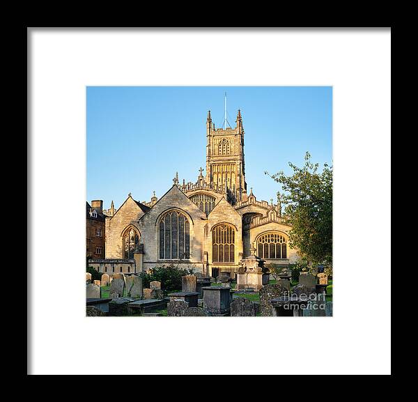 Cirencester Framed Print featuring the photograph Autumn Sunrise Over Cirencester Church by Tim Gainey