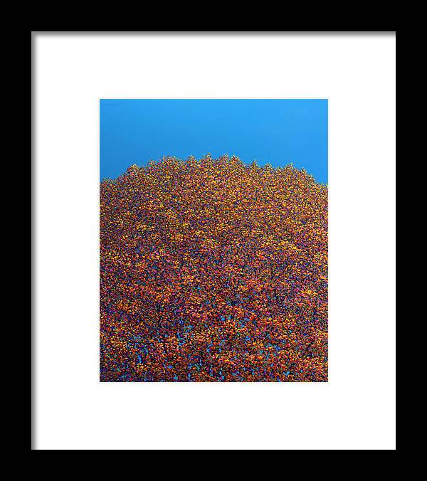 Fall Framed Print featuring the painting Autumnal Interpretation by James W Johnson