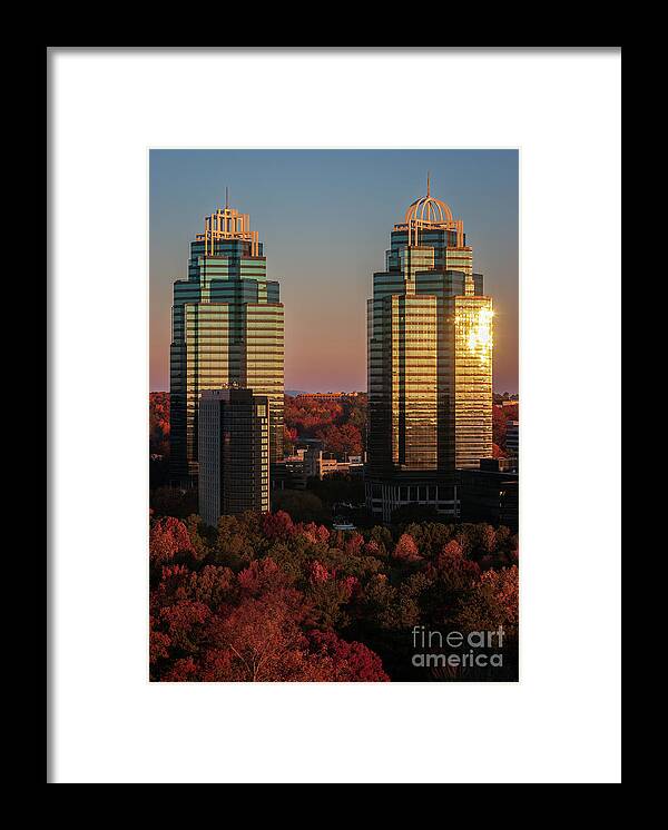 King & Queen Buildings Framed Print featuring the photograph Autumns King And Queen by Doug Sturgess