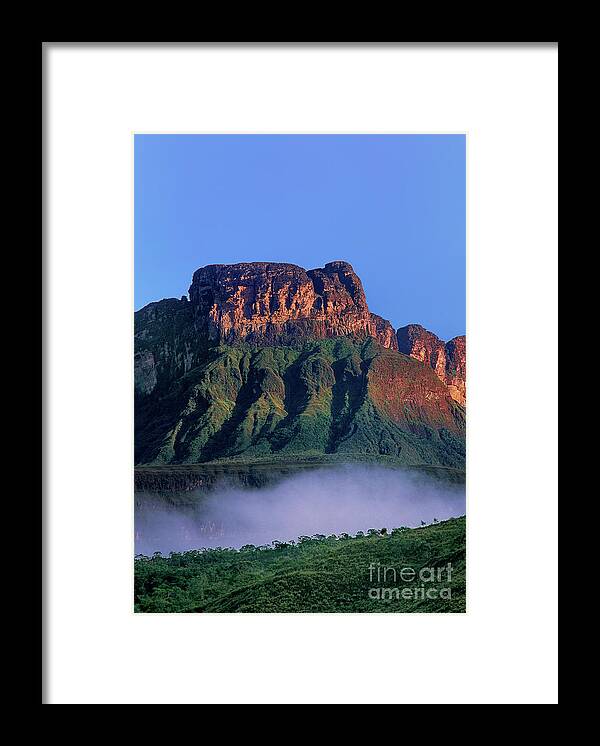 Dave Welling Framed Print featuring the photograph Ayuan Tepui From Near Canaima National Park Venezuela by Dave Welling