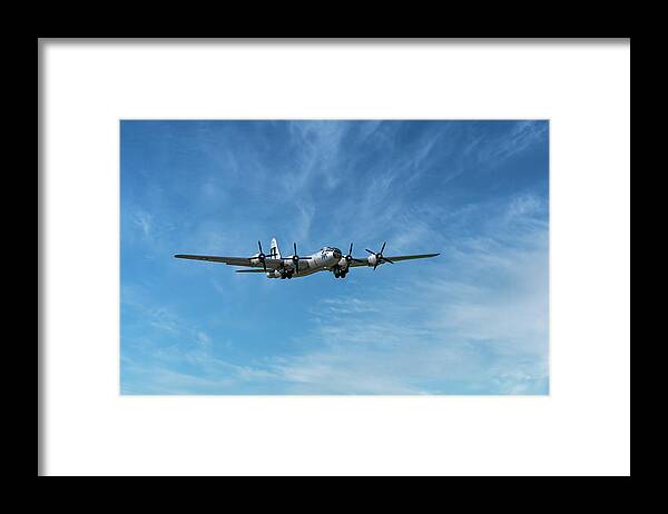 Sky Framed Print featuring the photograph B-29 Superfortress-1 by John Kirkland