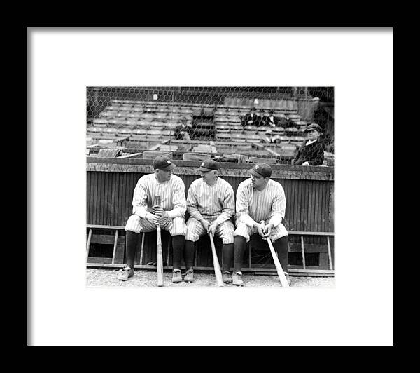 American League Baseball Framed Print featuring the photograph Babe Ruth by New York Daily News Archive