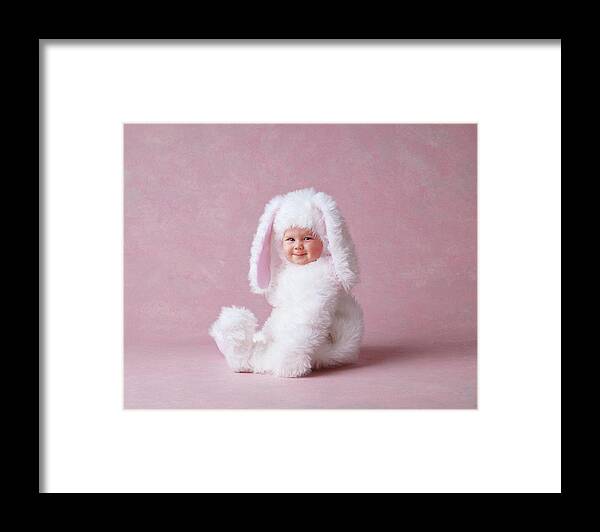 Bunnies Framed Print featuring the photograph Baby Bunny #3 by Anne Geddes