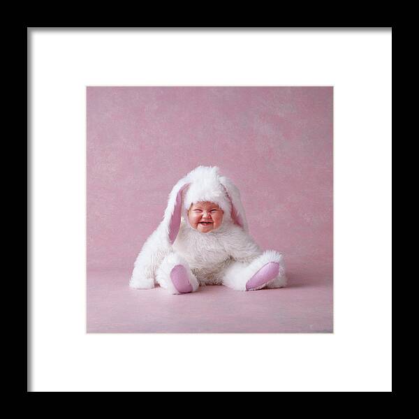Bunnies Framed Print featuring the photograph Baby Bunny #4 by Anne Geddes