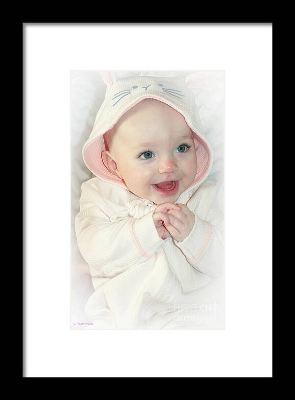 Baby Framed Print featuring the photograph Baby Girl III by Veronica Batterson