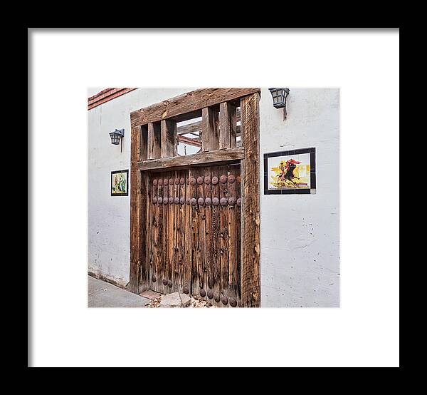 Portals Framed Print featuring the photograph Back Alley gate by Segura Shaw Photography