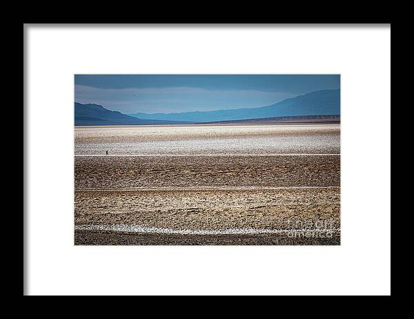 Death Valley Framed Print featuring the photograph Badwater Basin by Erin Marie Davis