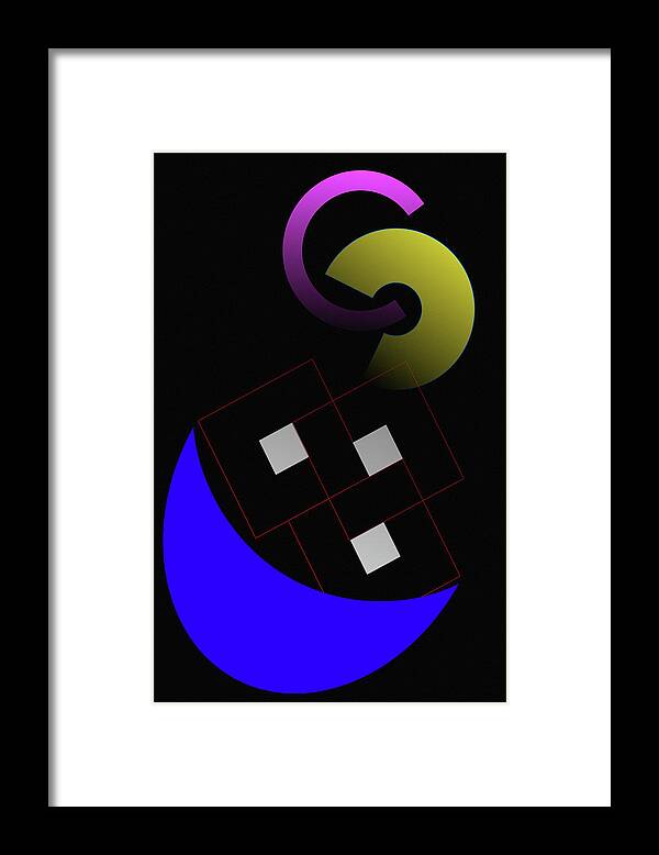 Bagatelle Framed Print featuring the digital art Bagatelle 7 by Chuck Mountain