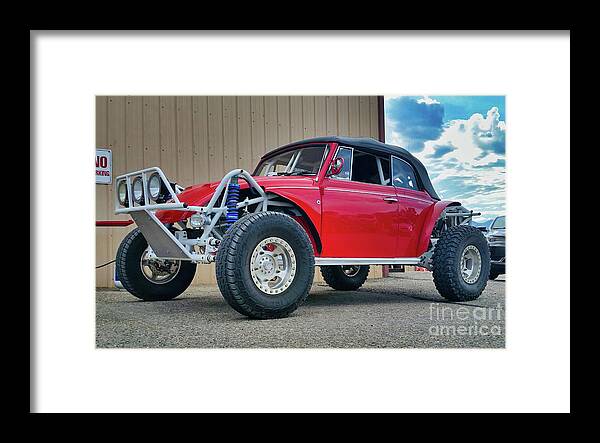 Volkswagen Beetle Framed Print featuring the photograph Baja Bug by Tony Baca