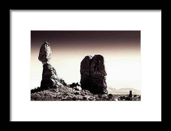 Utah Framed Print featuring the photograph Balanced Rock by Mark Gomez
