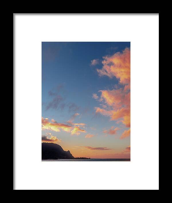 … Kauai Framed Print featuring the photograph Bali Hai on Kauai at Sunset II. by Doug Davidson