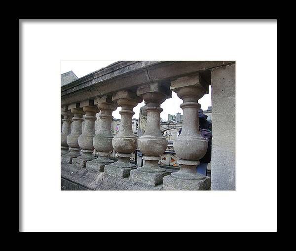 Balustrade Framed Print featuring the photograph Balustrade in Bath by Roxy Rich