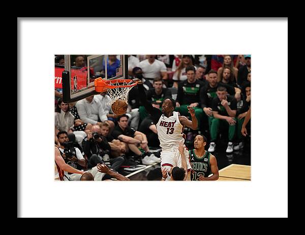 Playoffs Framed Print featuring the photograph Bam Adebayo by Eric Espada