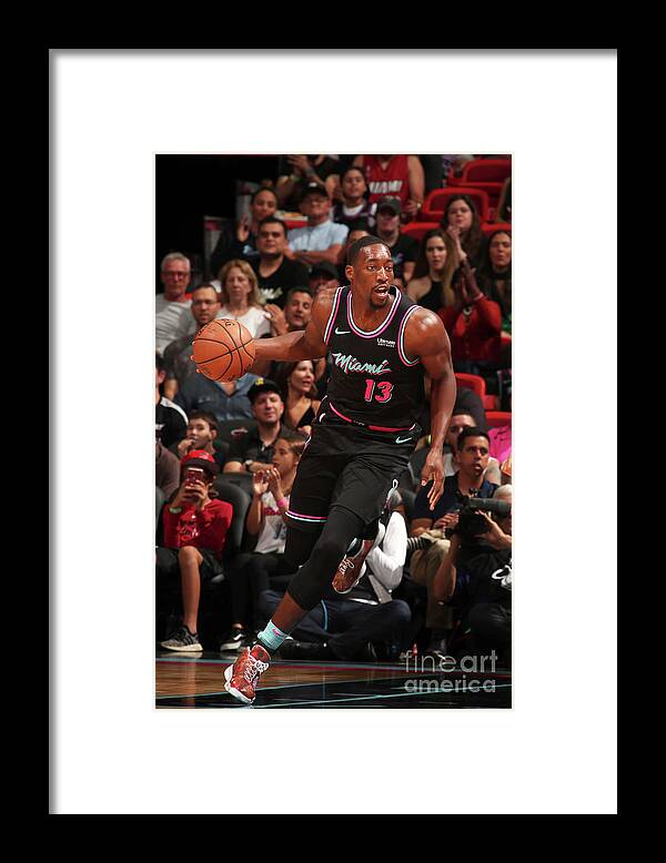 Nba Pro Basketball Framed Print featuring the photograph Bam Adebayo by Issac Baldizon