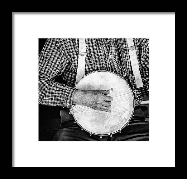 Banjo Framed Print featuring the photograph Banjo Hand by Gary Slawsky