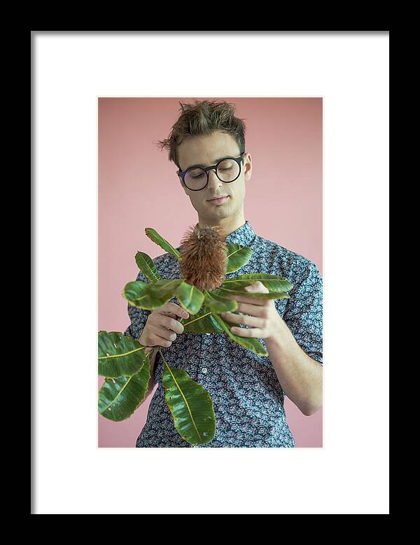 People Framed Print featuring the photograph Banksia and Pink 3 by Lianne B Loach