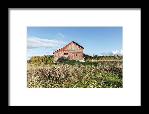 Fall Tour Framed Print featuring the photograph Barn in Northern Michigan by John McGraw