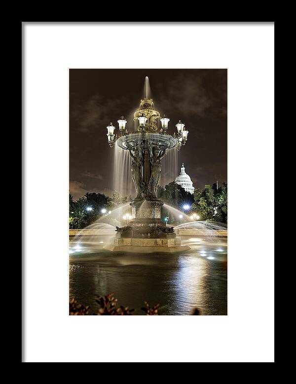 Bartholdi Fountain Framed Print featuring the photograph Bartholdi Fountain 2 by Doolittle Photography and Art