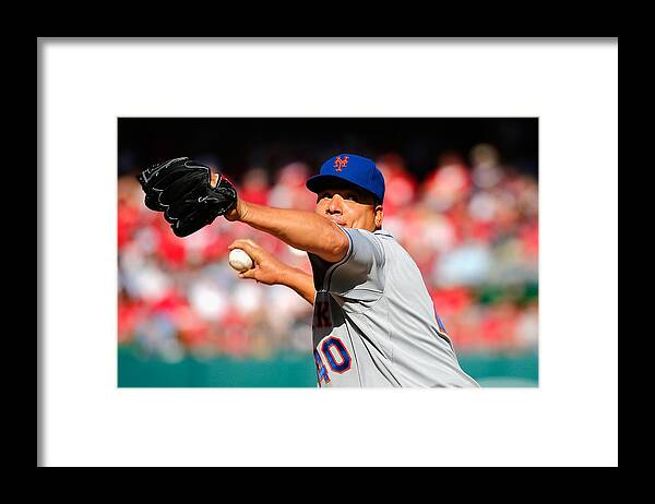 People Framed Print featuring the photograph Bartolo Colon by Rob Carr