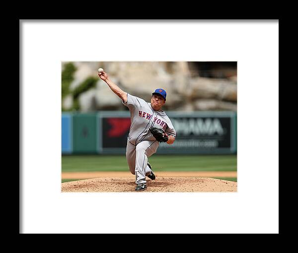 People Framed Print featuring the photograph Bartolo Colon by Stephen Dunn