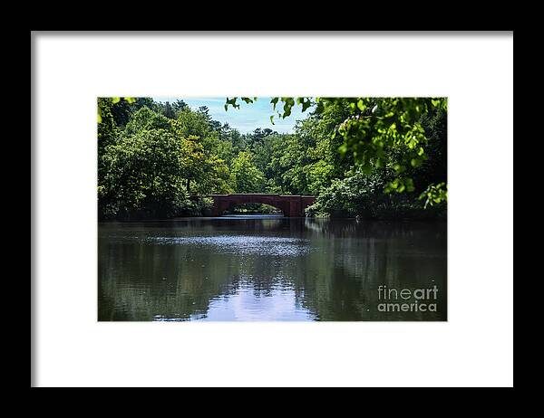 Outside Framed Print featuring the photograph Bass Pond at The Biltmore by Ed Taylor