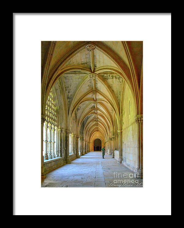Architecture Framed Print featuring the photograph Batalha museum, portugal by Barry Bohn