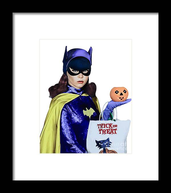 Batgirl Framed Print featuring the photograph Batgirl Yvonne Craig by Franchi Torres