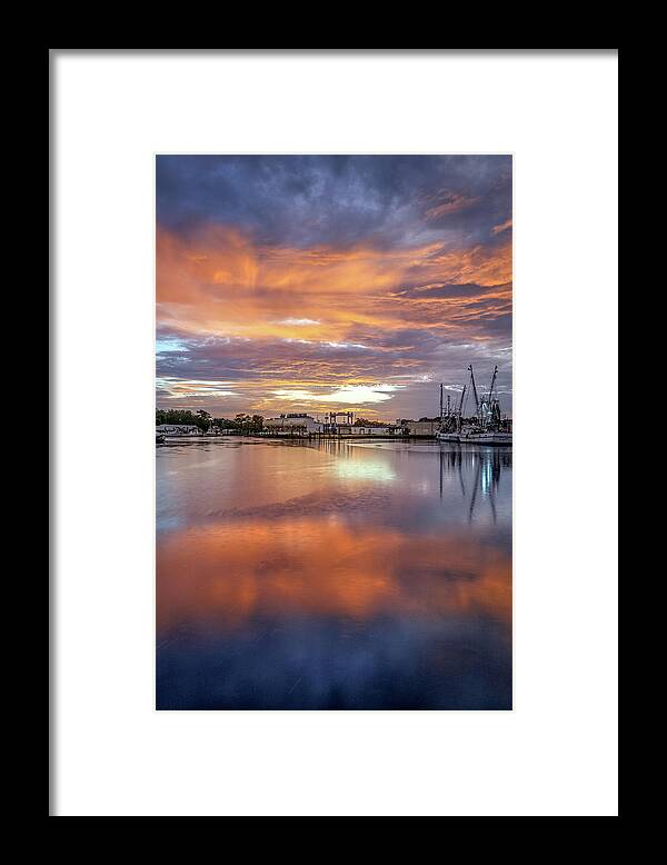 Sunrise Framed Print featuring the photograph Bayou Sunrise, 7-25-20 by Brad Boland