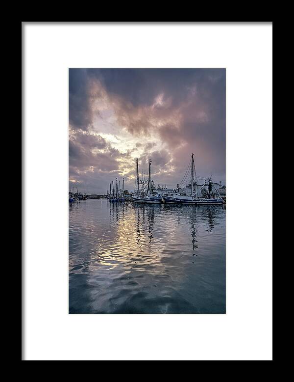 Bayou Framed Print featuring the photograph Bayou Sunset, 1/24/21 by Brad Boland