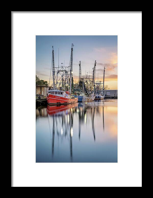Bayou Framed Print featuring the photograph Bayou Sunset, 3/9/21 by Brad Boland