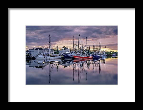 Sunset Framed Print featuring the photograph Bayou Sunset, 7-24-20 by Brad Boland