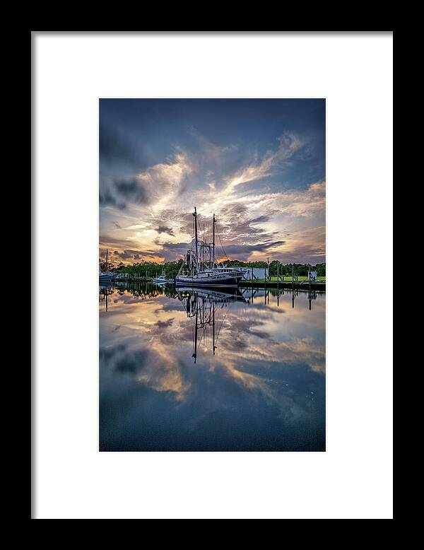 Bayou Framed Print featuring the photograph Bayou Sunset by Brad Boland