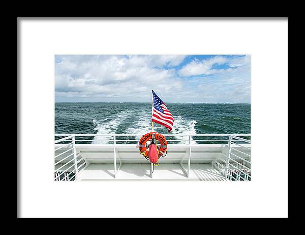Pensacola Framed Print featuring the photograph Bayside Ferry View by Beachtown Views