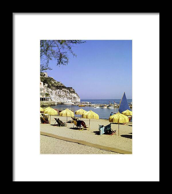 Travel Framed Print featuring the photograph Beach at Lacco Ameno, Ischia by Horst P Horst