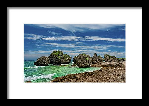 Christopher Holmes Framed Print featuring the photograph Beach Boulders by Christopher Holmes