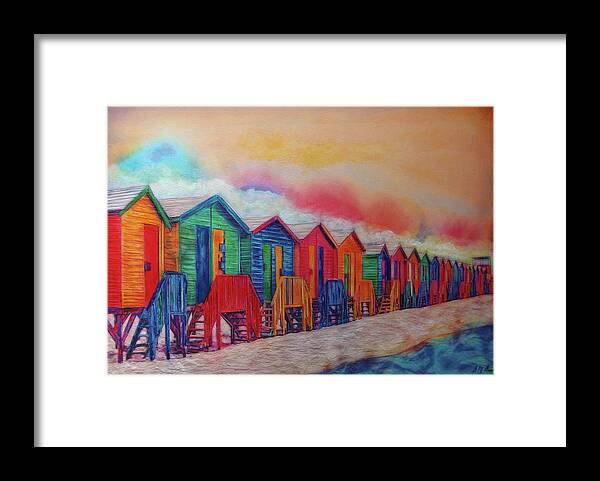 Africa Framed Print featuring the mixed media Beach Day Dreaming by Michael Durst