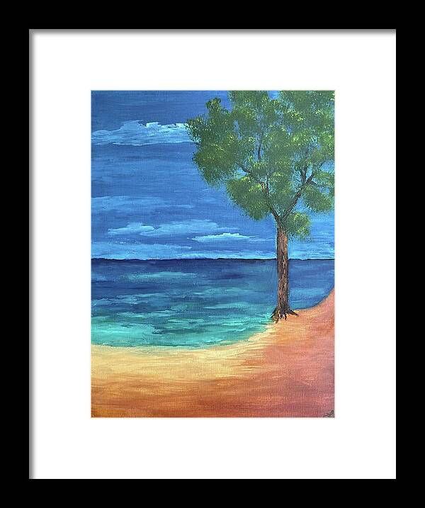 Beach Framed Print featuring the painting Beach Dreams by Lisa White