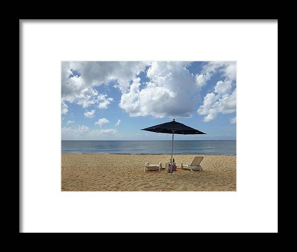 Beach Framed Print featuring the photograph Beach Getaway by Brad Barton