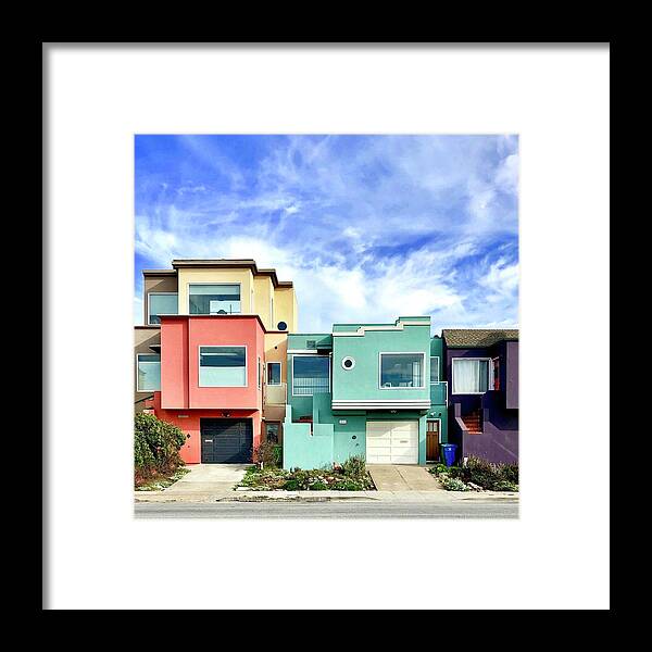  Framed Print featuring the photograph Beach Houses by Julie Gebhardt