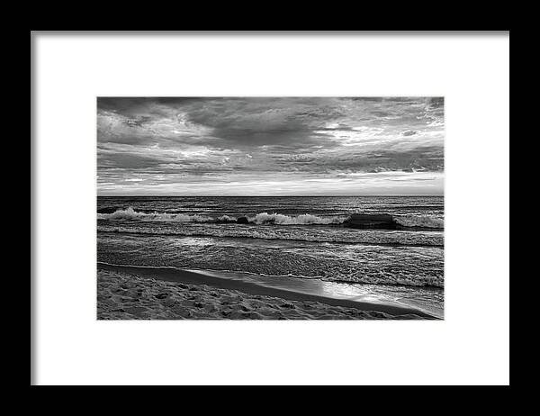 Lake Michigan Framed Print featuring the photograph Beach by Kathi Mirto