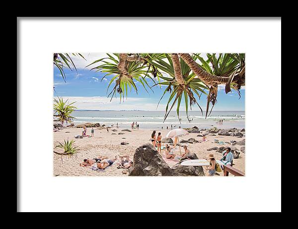 Australia Lifestyle Images Framed Print featuring the photograph Beach Lovers by Az Jackson