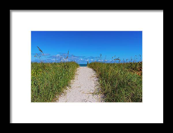 Beach Framed Print featuring the photograph Beach Path by Blair Damson