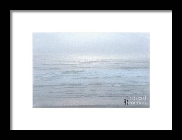 Coastal Framed Print featuring the digital art Beach Tranquility by Kirt Tisdale