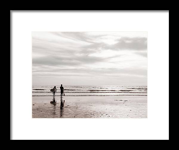 Surf Framed Print featuring the photograph Beach Vibes 1 by Carmen Kern