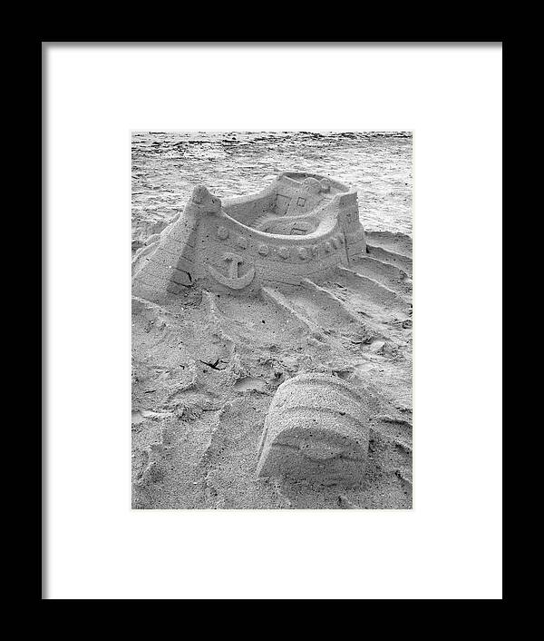 Sandcastle Framed Print featuring the photograph Beached by Gina Cinardo